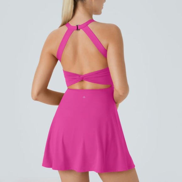 HALARA Dresses & Skirts - New! Halara Activewear Dress 3XL Built-in Bra Shorts Pockets Plus Athleisure